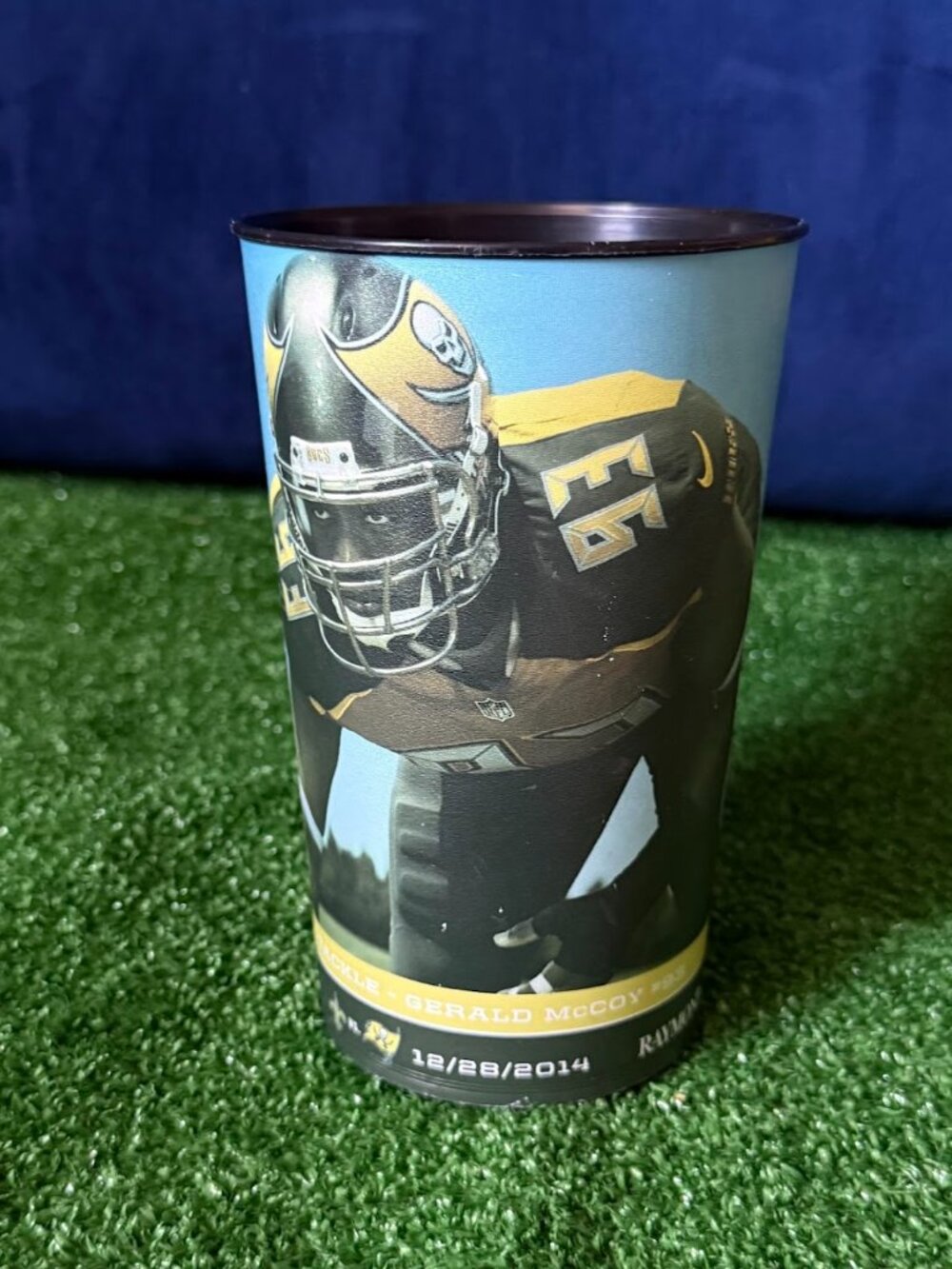 Tampa Bay Buccaneers Gerald McCoy #93 Souvenir Cup 2014 NFL Game Day Plastic
